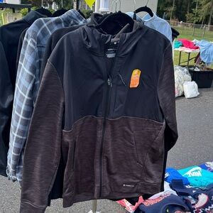 NWT Tek Gear Black and Brown WarmTek Jacket